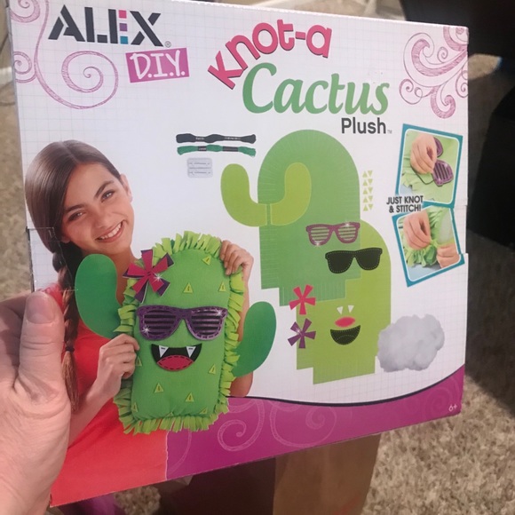 *FREE! with $9 purchase”/3 available  ALEX DIY Knot-A Cactus Plush Pillow - Picture 4 of 8